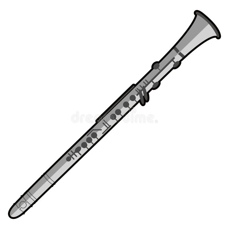 Isolated flute outline stock vector. Illustration of vector 99535252