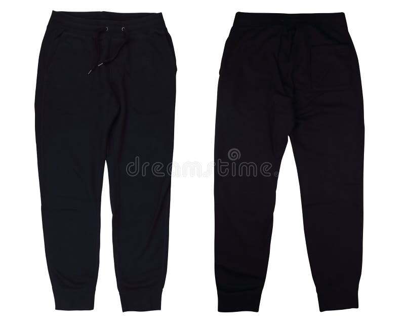 Blank White Sport Pants Mock Up, Different Views Stock Illustration