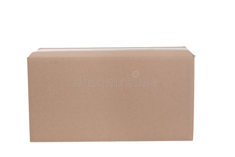 Download Isolated Front View Cardboard Box Stock Photo Image Of Packaging Distribution 115514728