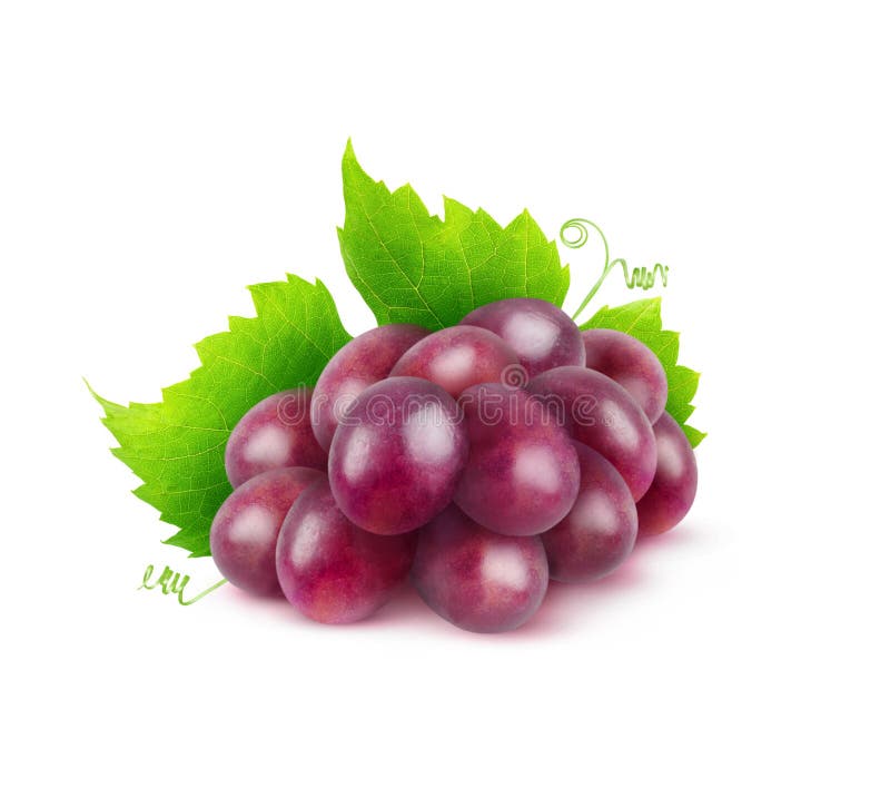 Isolated red grape