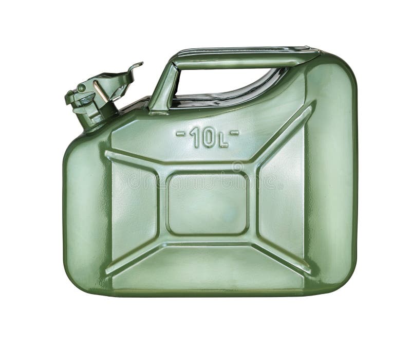 Isolated gasoline canister stock photo. Image of fuel 84741926