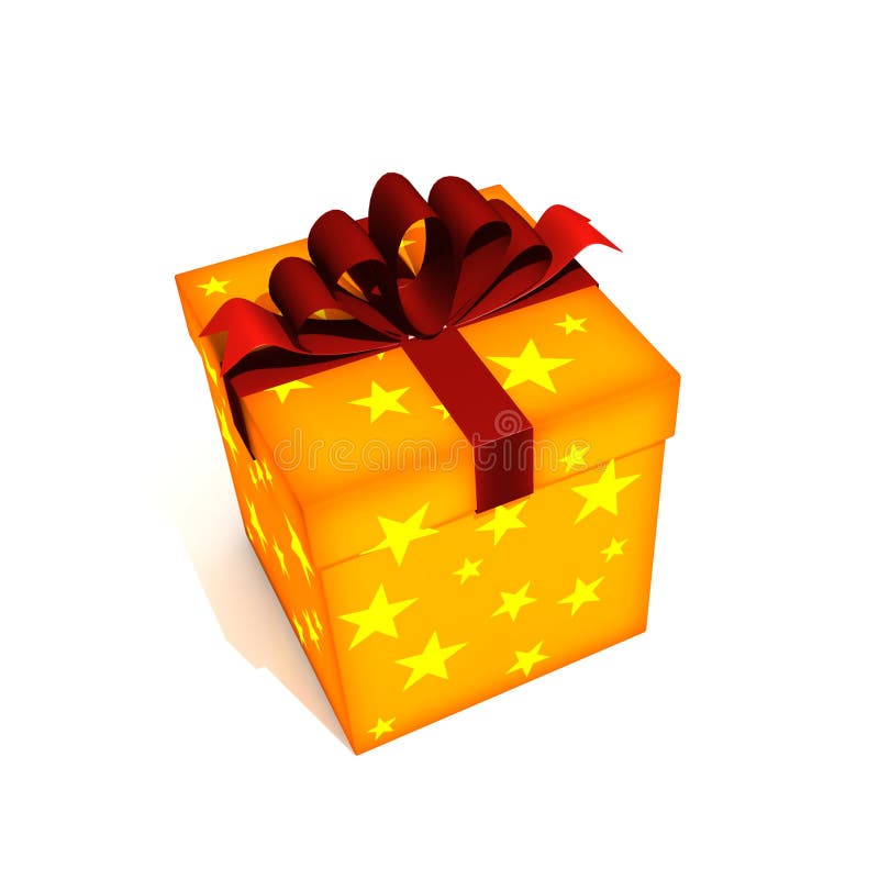 Isolated gift box