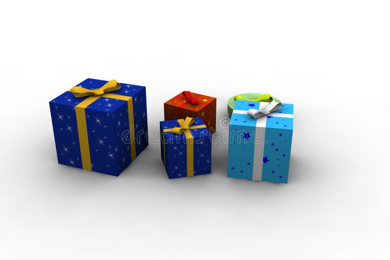 Isolated gift boxes stock illustration. Illustration of elegance 11451633