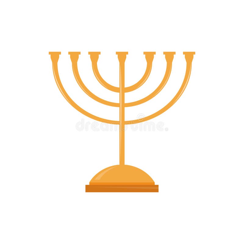 Isolated Golden Candlestick Stock Vector Illustration of festive