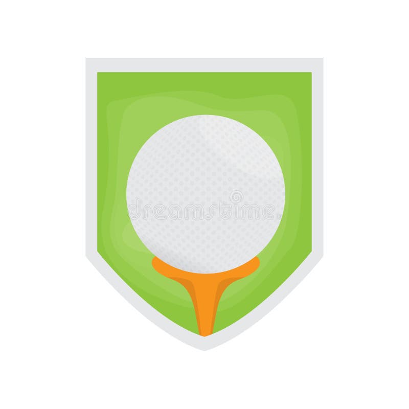 Isolated golf field stock illustration