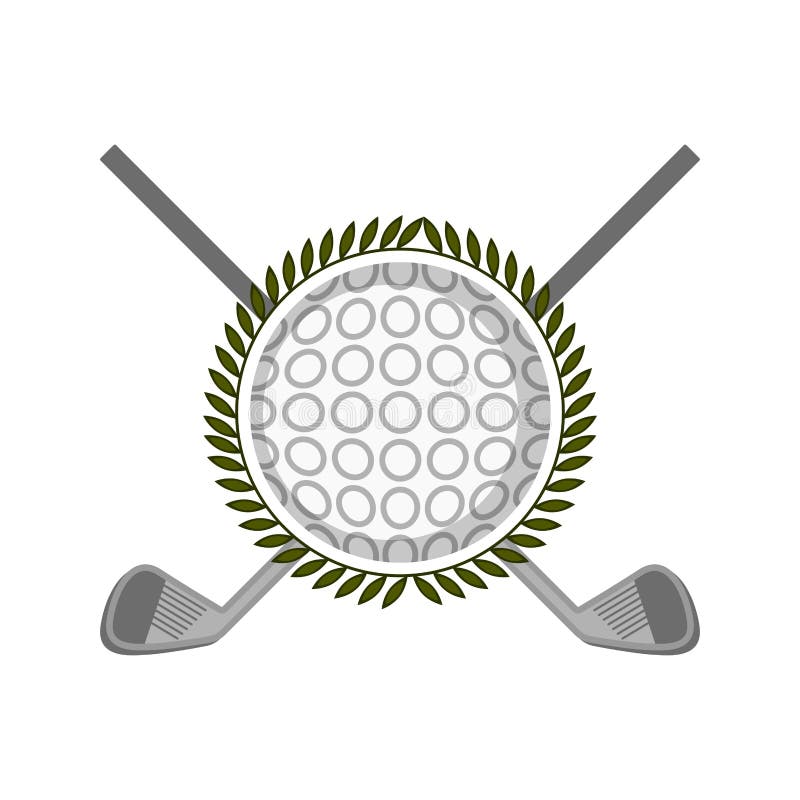 Golf Shield stock vector. Illustration of shield, chrome 19226320