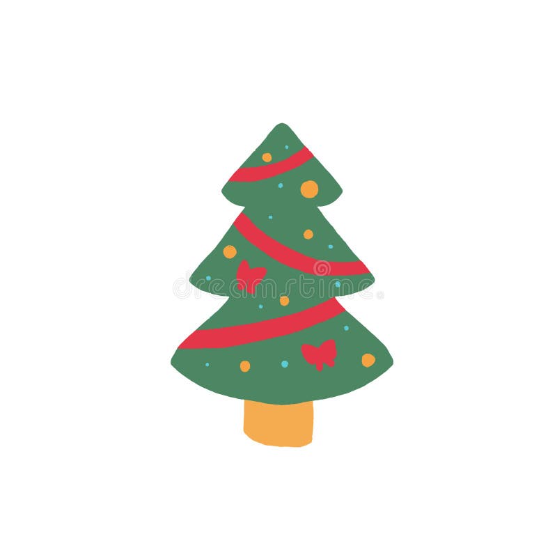 Isolated Hand Drawn Christmas Tree Icon Stock Vector - Illustration of icon, retro: 236884788 Isolated Hand Drawn Christmas Tree Icon Stock Vector - Illustration of icon, retro: 236884788
