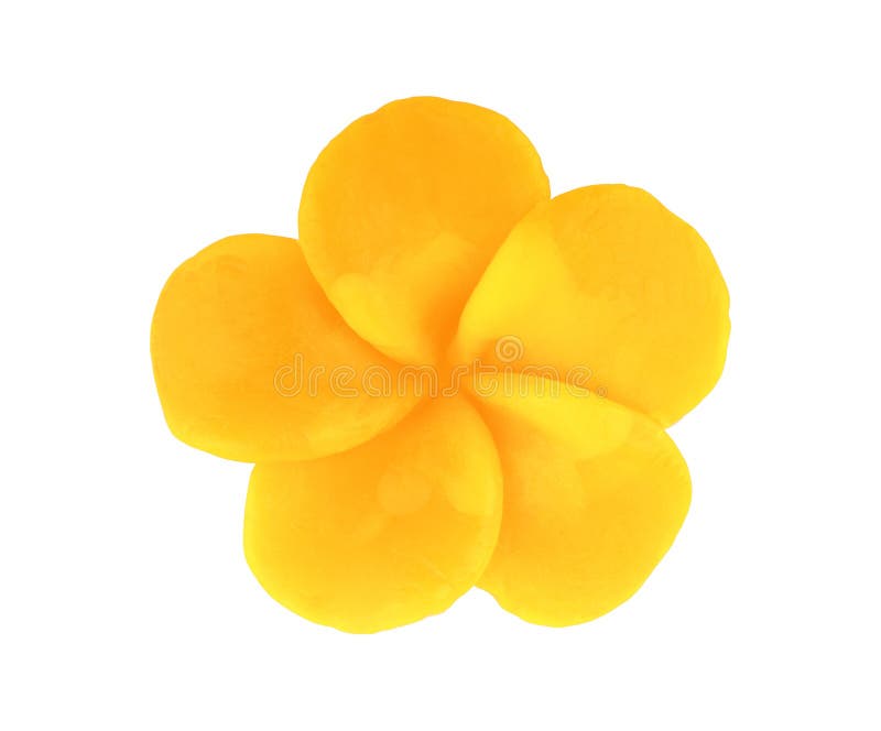 Isolated hand made soap in the shape of flower on white background stock photo