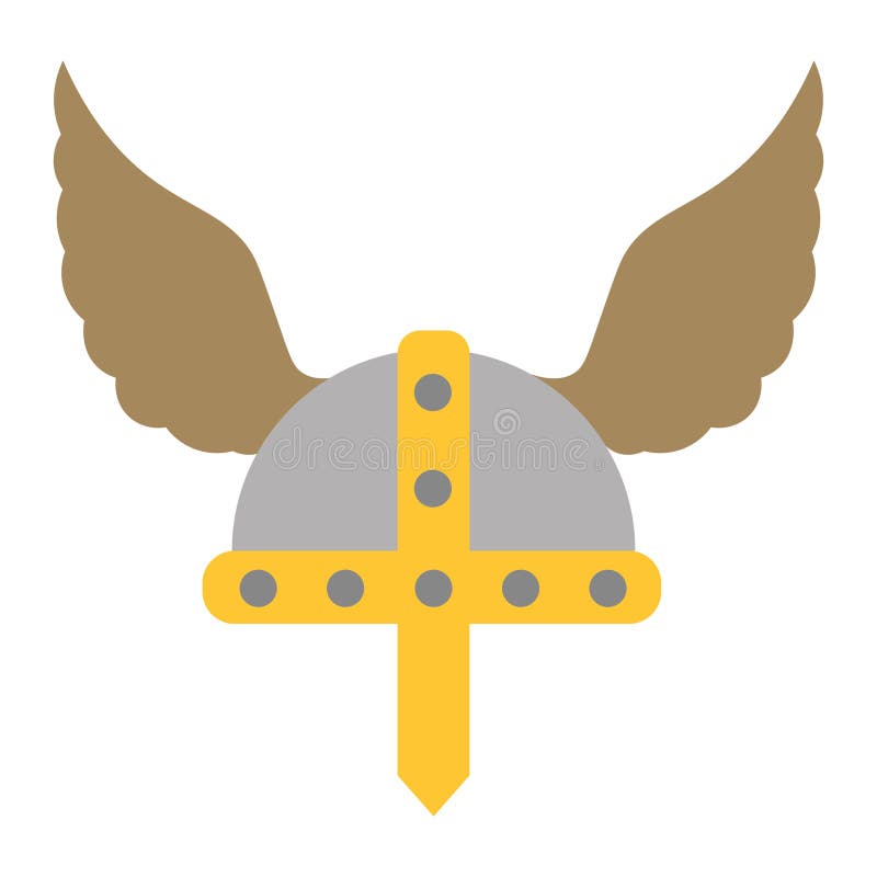 Isolated helmet medieval weapon icon Vector stock illustration