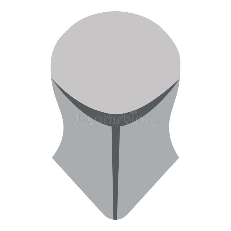 Isolated helmet medieval weapon icon Vector stock illustration