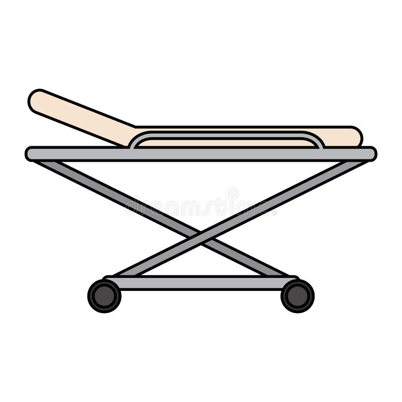 Hospital gurney stock illustration. Illustration of stretcher 10948457