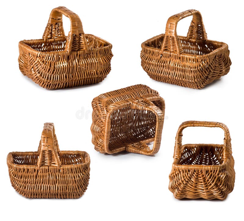 Isolated image of baskets close-up