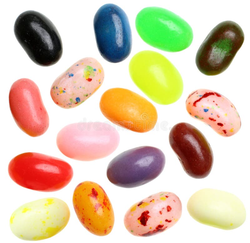 Isolated Jelly Beans royalty free stock images