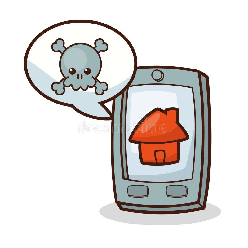Isolated kawaii smartphone design vector illustration