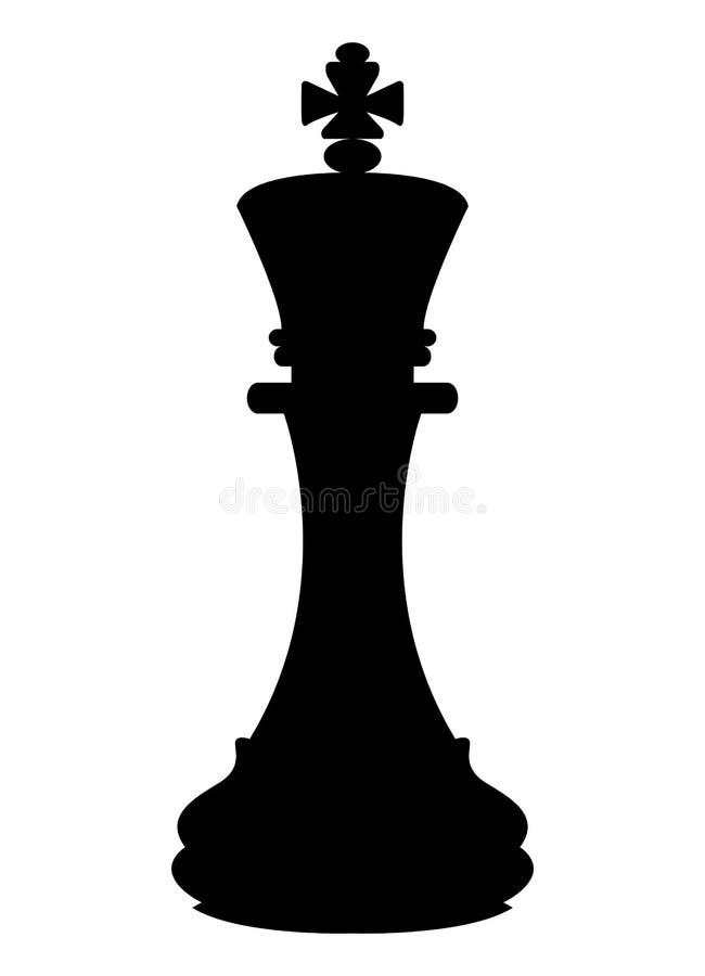 King Chess Piece Element, Stock Vector Illustration Stock Vector -  Illustration of isolated, concepts: 224053498