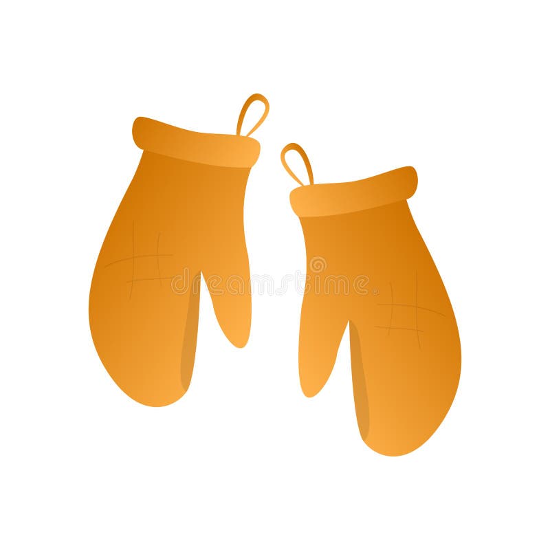 Isolated kitchen gloves stock vector. Illustration of vector 145065895