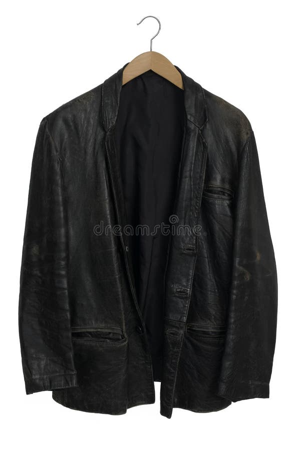 Isolated Leather Jacket stock image. Image of black, jacket - 49134245