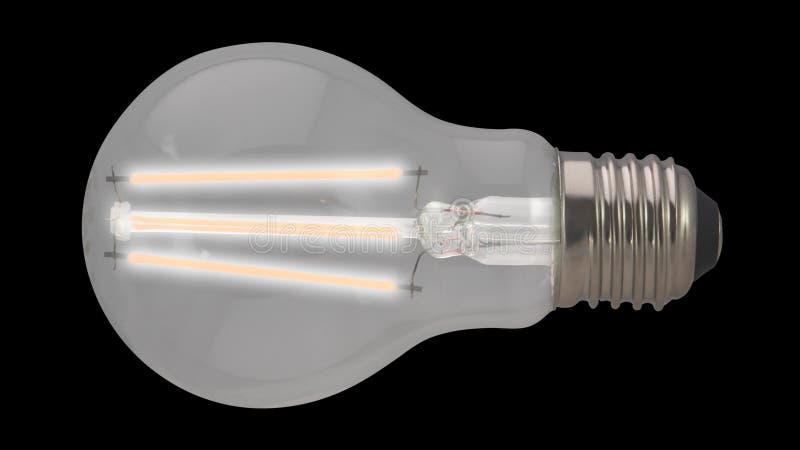 Isolated Light Bulb Switching On vector illustration