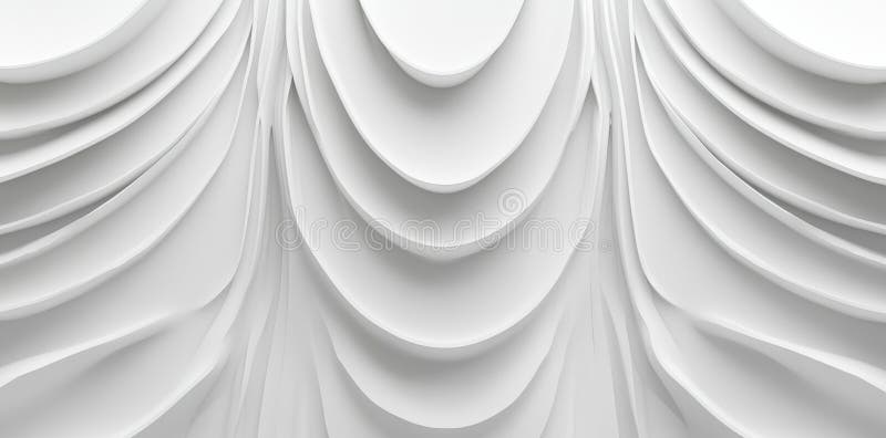 Isolated line art illustration of an asymmetrical, abstract geometric design with a random radial shape stock photo