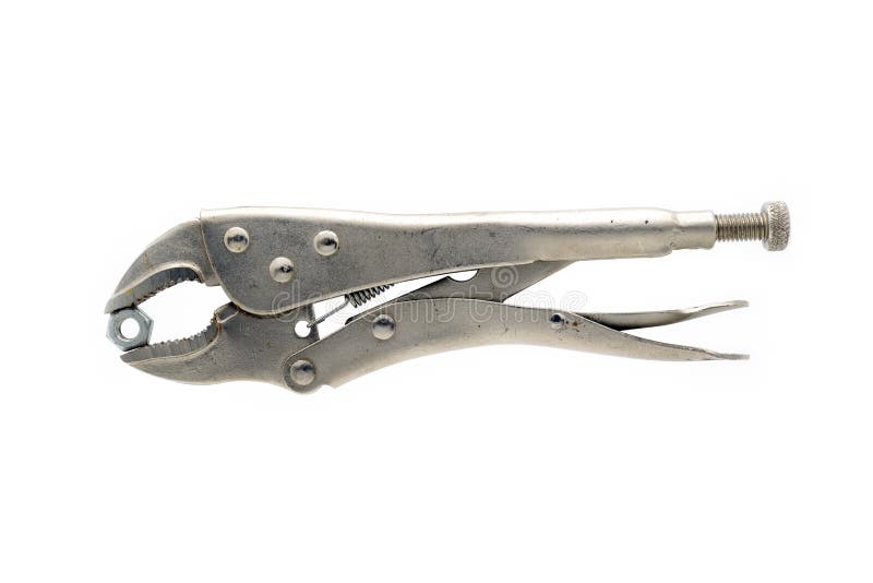 Isolated locking pliers stock image. Image of construction 57469829