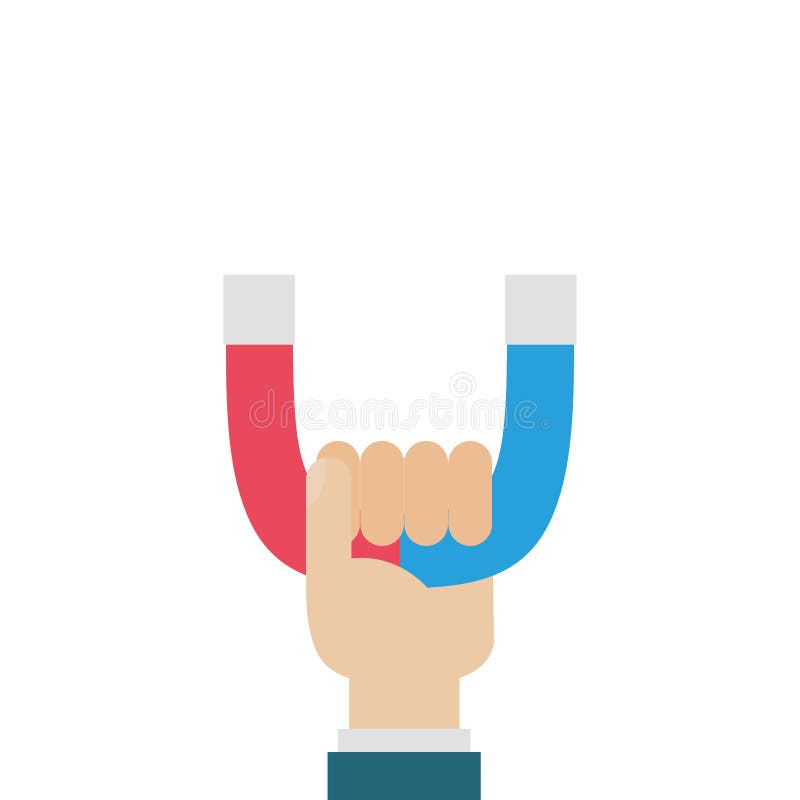 Design izolat al vectorului magnet royalty free illustration