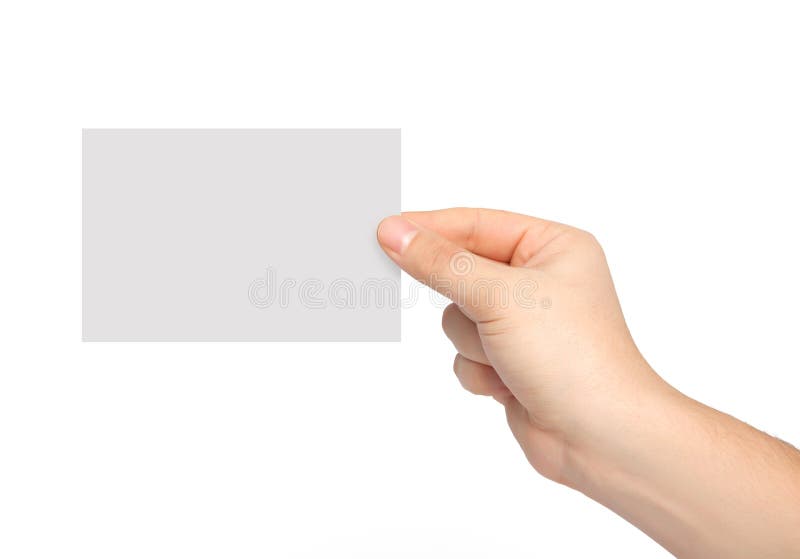 Isolated Man Hand Holding A Piece Of Paper Royalty Free Stock Photo Image 38495565