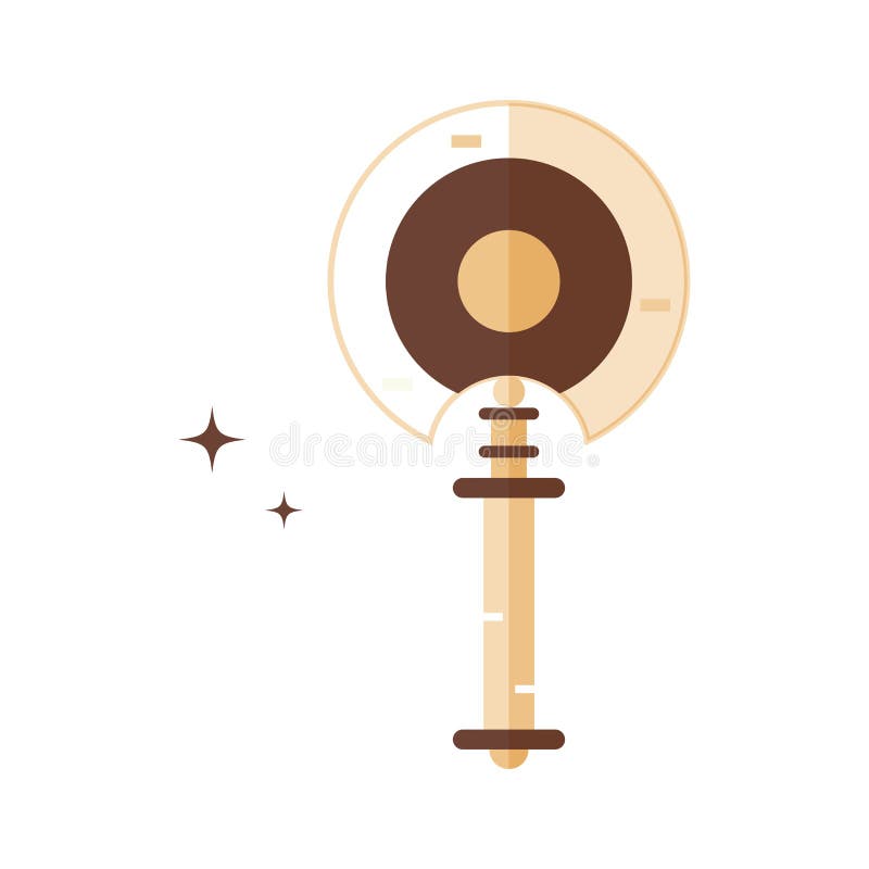 Isolated medieval axe weapon icon Vector stock illustration