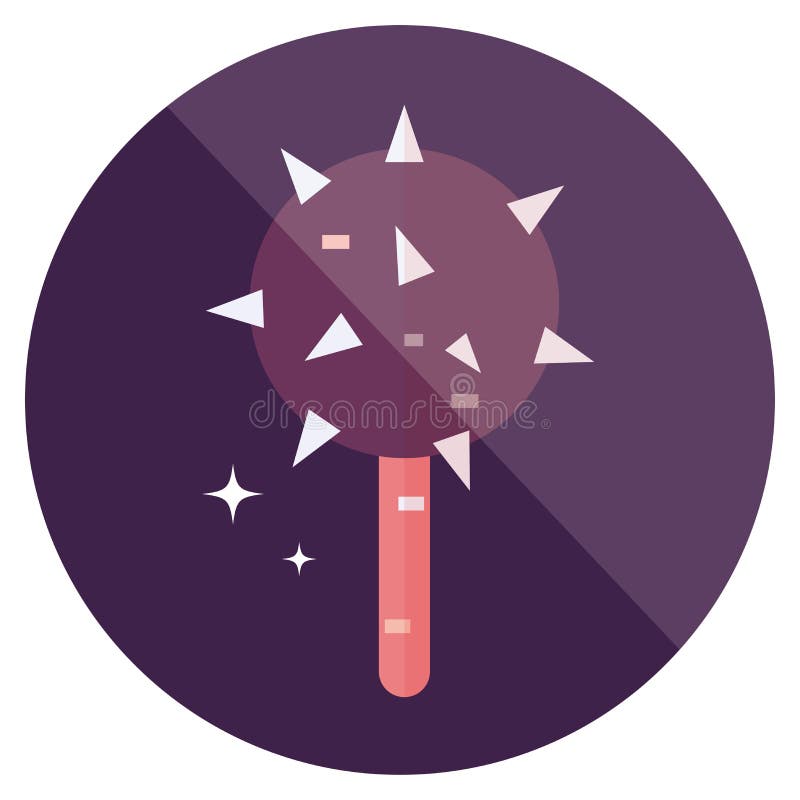 Isolated medieval mace weapon icon Vector vector illustration