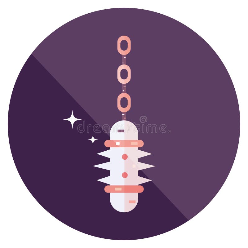Isolated medieval mace weapon icon Vector royalty free illustration