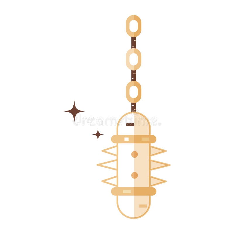 Isolated medieval mace weapon icon Vector vector illustration