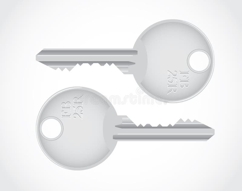 Isolated metallic key