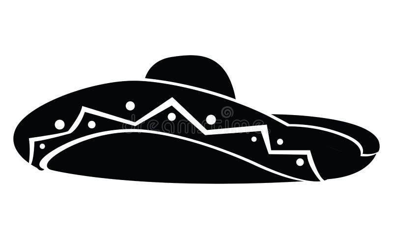pic Vector Sombrero Charro Png isolated mexican hat stock vector