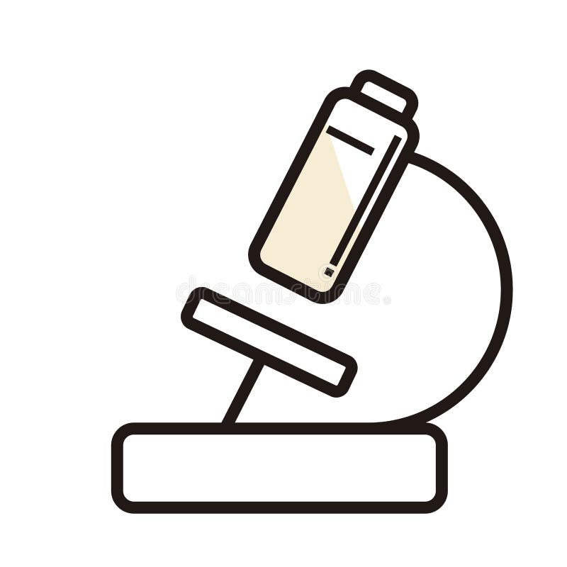 Isolated Microscope Image. Laboratory Equipment Stock Vector