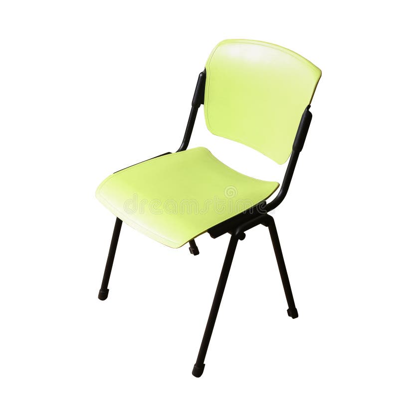 Isolated modern school chair on a white background