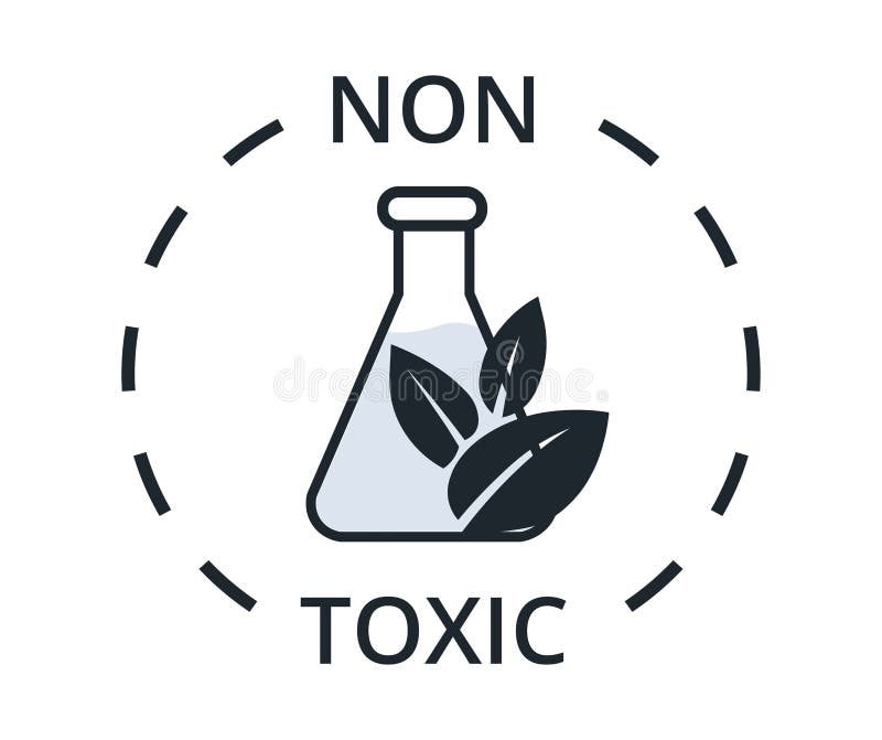 Non toxic label or sticker Royalty Free Vector Image