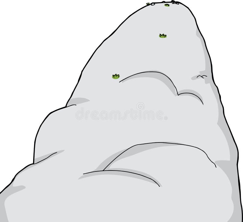 Isolated Mountain Peak stock illustration