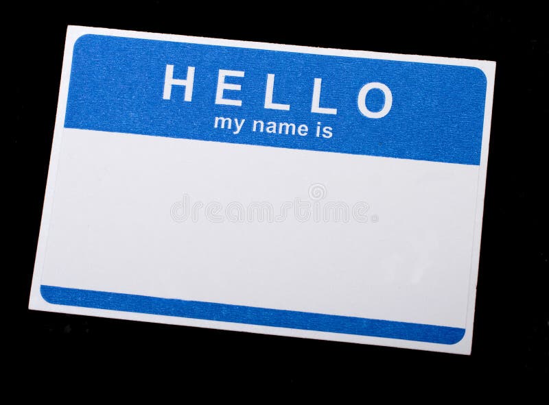 Name Tag stock photo. Image of name, meeting, company 9900294