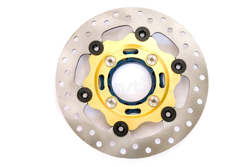 Isolated New Disc Brake for Motorcycle Stock Image Image of circle