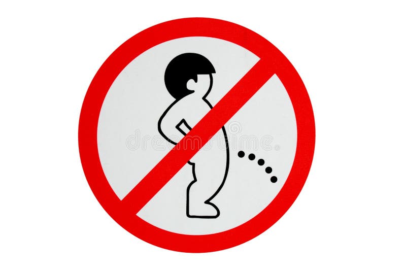 No urinating sign stock image. Image of person, relieve 15689689
