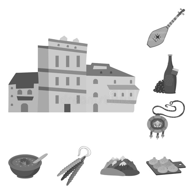 Download Isolated Object Of Attributes And Tourism Symbol ...