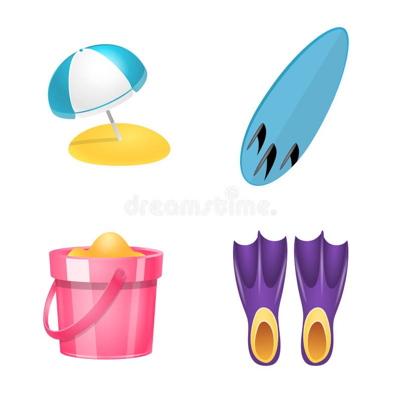 Isolated Object of Equipment and Swimming Icon. Collection of Equipment ...