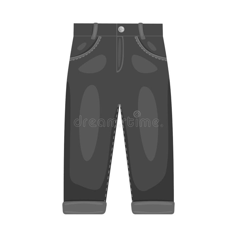 Isolated Object of Pants and Boy Icon. Set of Pants and Style Stock ...