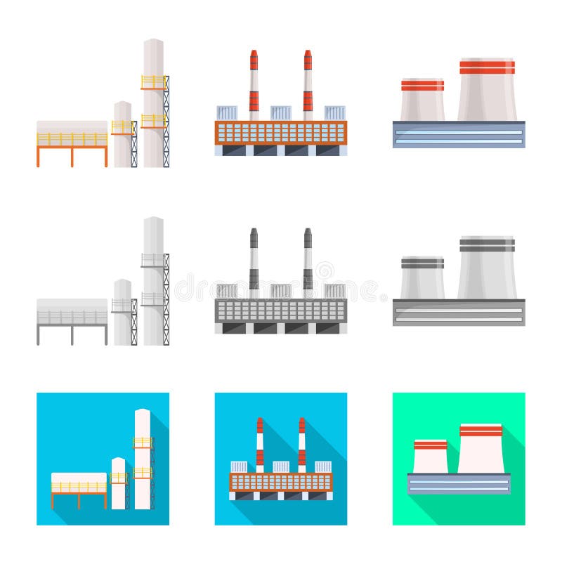 Isolated object of production and structure sign. Set of production and technology stock symbol for web. royalty free illustration Isolated object of production and structure sign. Set of production and technology stock symbol for web. royalty free illustration
