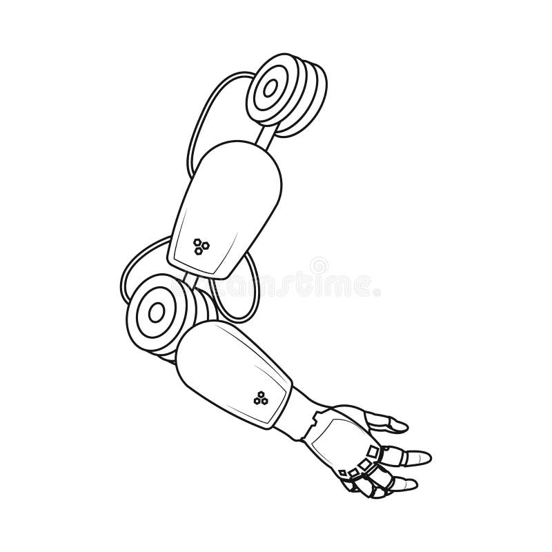 Isolated object of robot and factory icon. Set of robot and space stock vector illustration. royalty free illustration Isolated object of robot and factory icon. Set of robot and space stock vector illustration. royalty free illustration