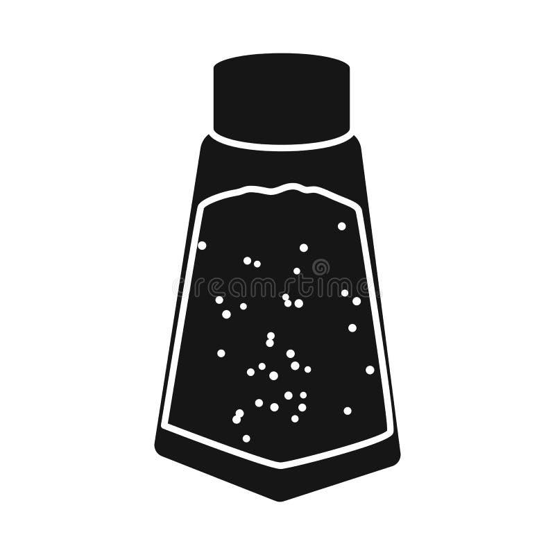Isolated Object of Salt and Shaker Icon. Graphic of Salt and Bottle