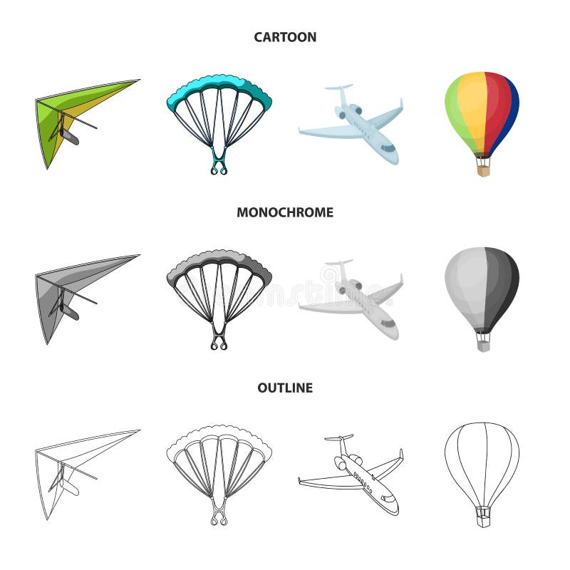 Isolated object of transport and object logo. Collection of transport and gliding stock vector illustration. royalty free illustration Isolated object of transport and object logo. Collection of transport and gliding stock vector illustration. royalty free illustration