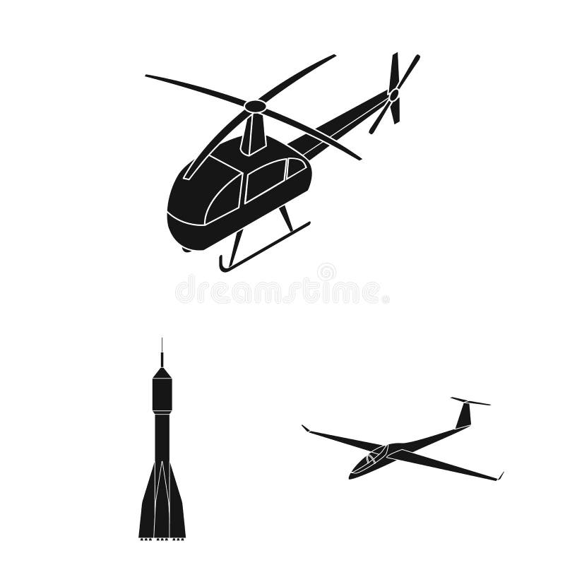 Vector illustration of transport and object icon. Set of transport and gliding stock symbol for web. stock illustration Vector illustration of transport and object icon. Set of transport and gliding stock symbol for web. stock illustration