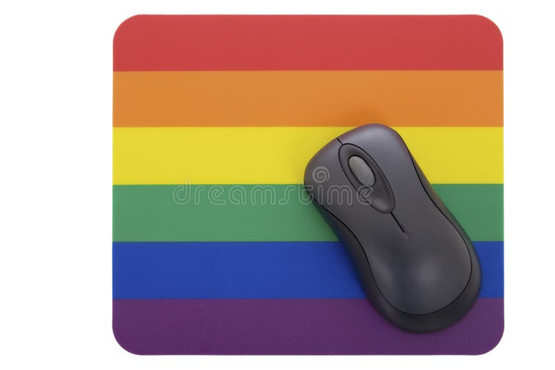 Isolated objects: rainbow mousepad