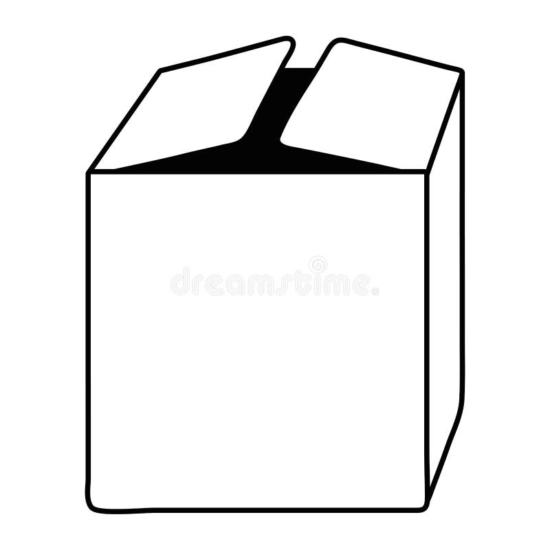 Isolated Open Box Design Isolated Hands Holding Box Design Stock Vector