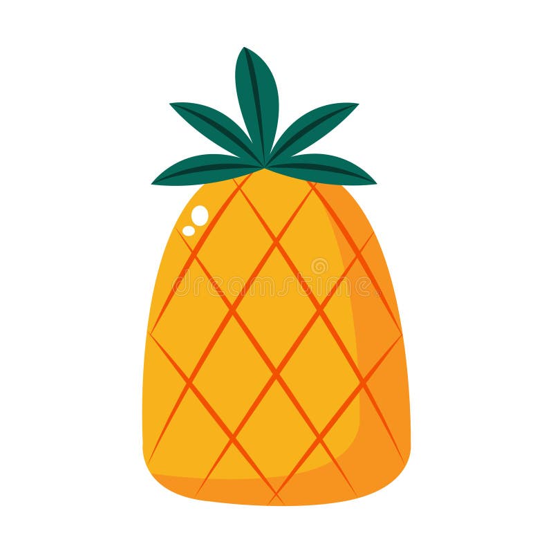 Isolated pineapple icon stock illustration